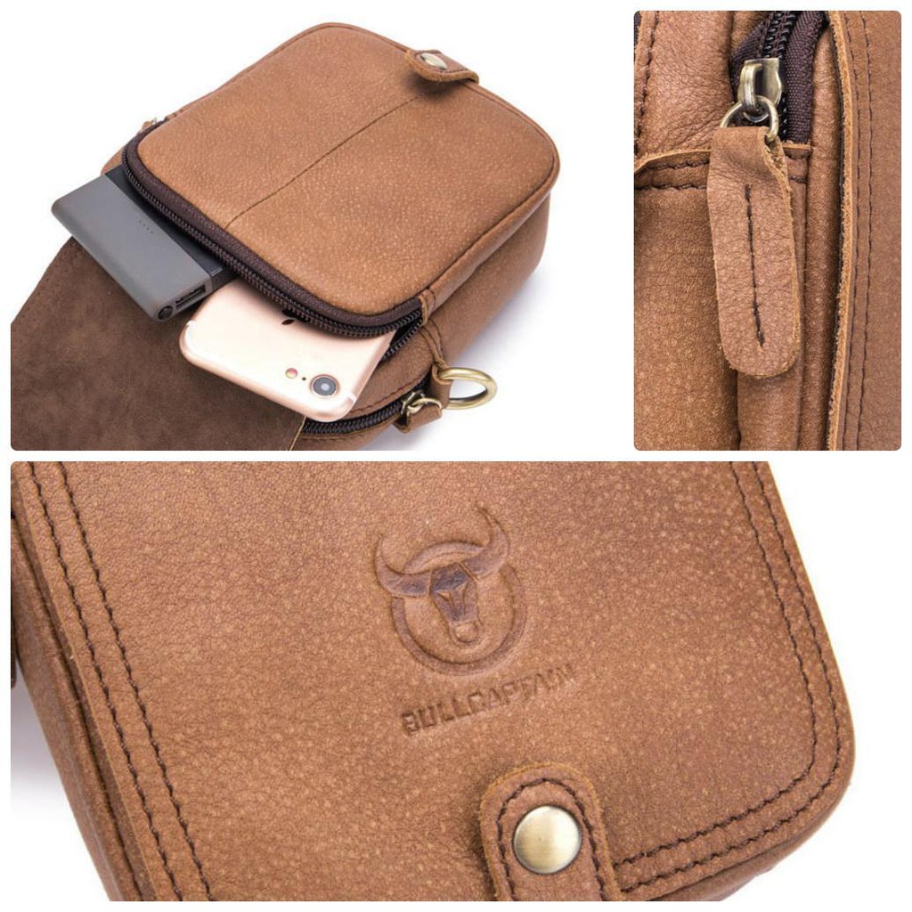 Túi đeo mini da bò sáp cao cấp - Mẫu nhỏ gọn chất lượng - bền - đẹp TC39 thatchatstore | BigBuy360 - bigbuy360.vn