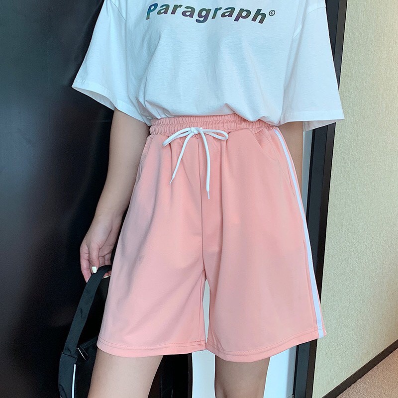 QUẦN SHORT LỬNG 3 SỌC Unisex nam nữ ❤️ Quần đùi 3 Line thể thao form rộng Freesize Molly Fashion
