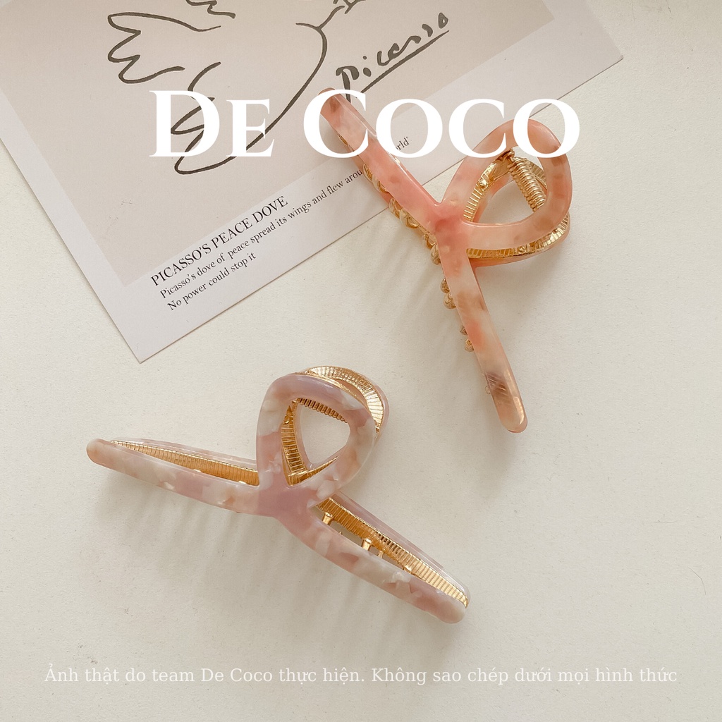 Kẹp tóc nữ De Coco The Marble vân đá