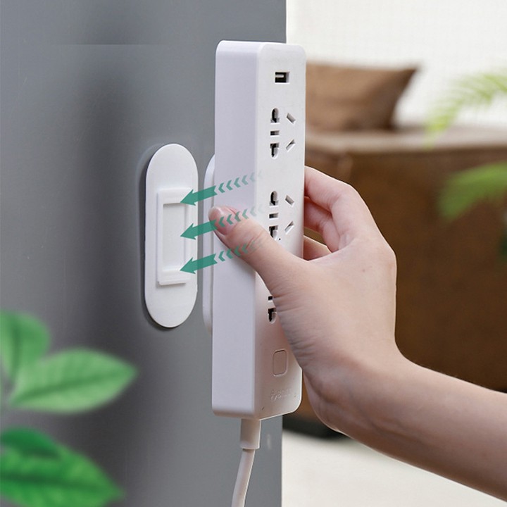 Set 2 Miếng dán tường AB trượt cài đa năng treo ổ điện điều khiển modem wifi dính siêu chắc chữ T youngcityshop 30.000