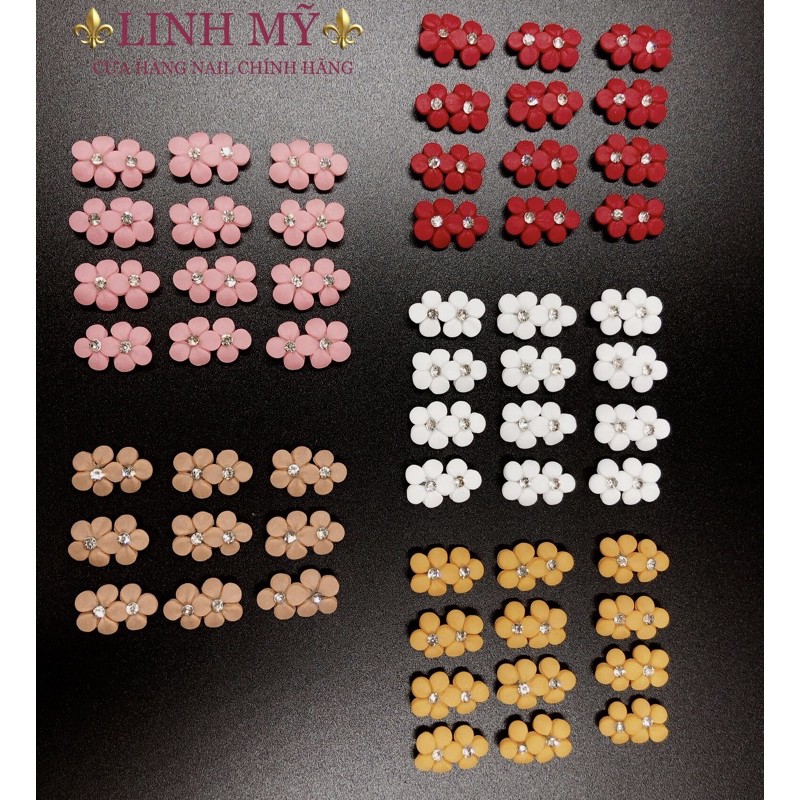 Hoa Bột Nail - Hoa Nail Đẹp Mai Đôi 10 Cánh Dùng Để Trang Trí Móng