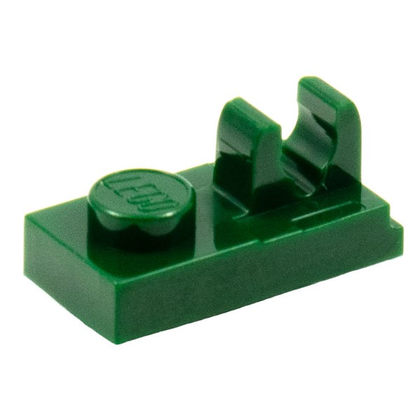 Gạch Lego 1 x 2 có tay mở / Lego Part 44861, 92280: Plate 1 x 2 with Top Clip with Gap