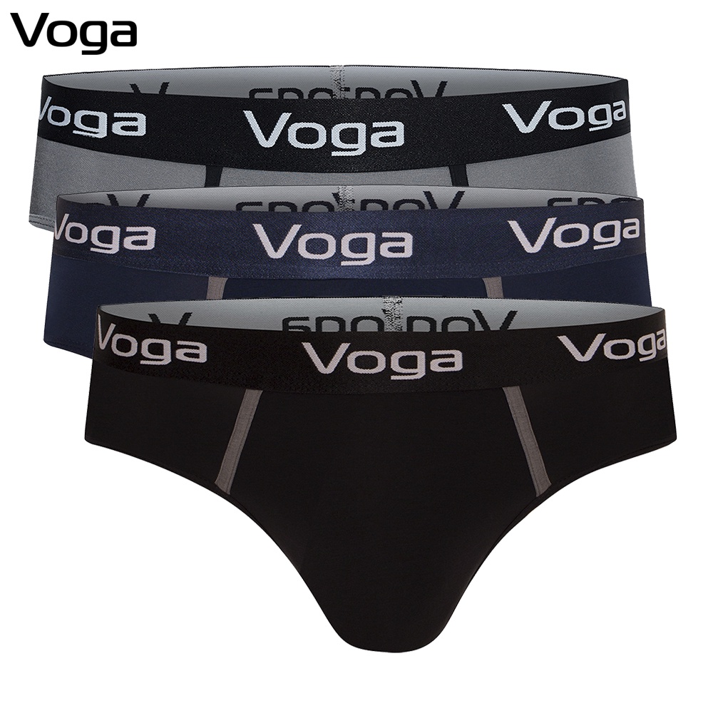 Combo 3 quần lót nam kiểu sịp nam tam giác Voga vải cao cấp Modal thoáng mát, hút ẩm, khử mùi