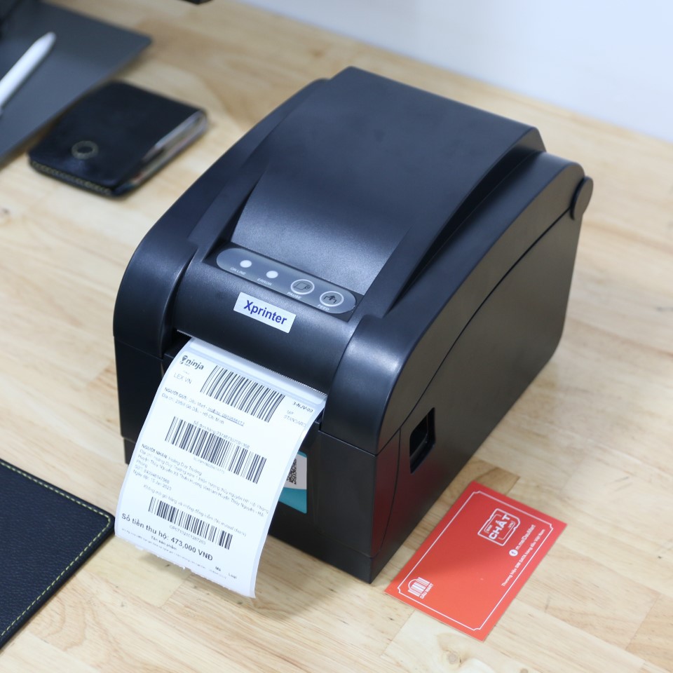 Máy in dPos Xprinter XP350B USB in tem nhãn mã vạch Minicode và đơn hàng tem phiếu vận chuyển sàn TMĐT - XP 350B | BigBuy360 - bigbuy360.vn