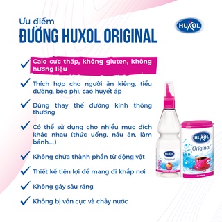 Đường ăn kiêng Huxol Original (1200 viên) - Amipharma