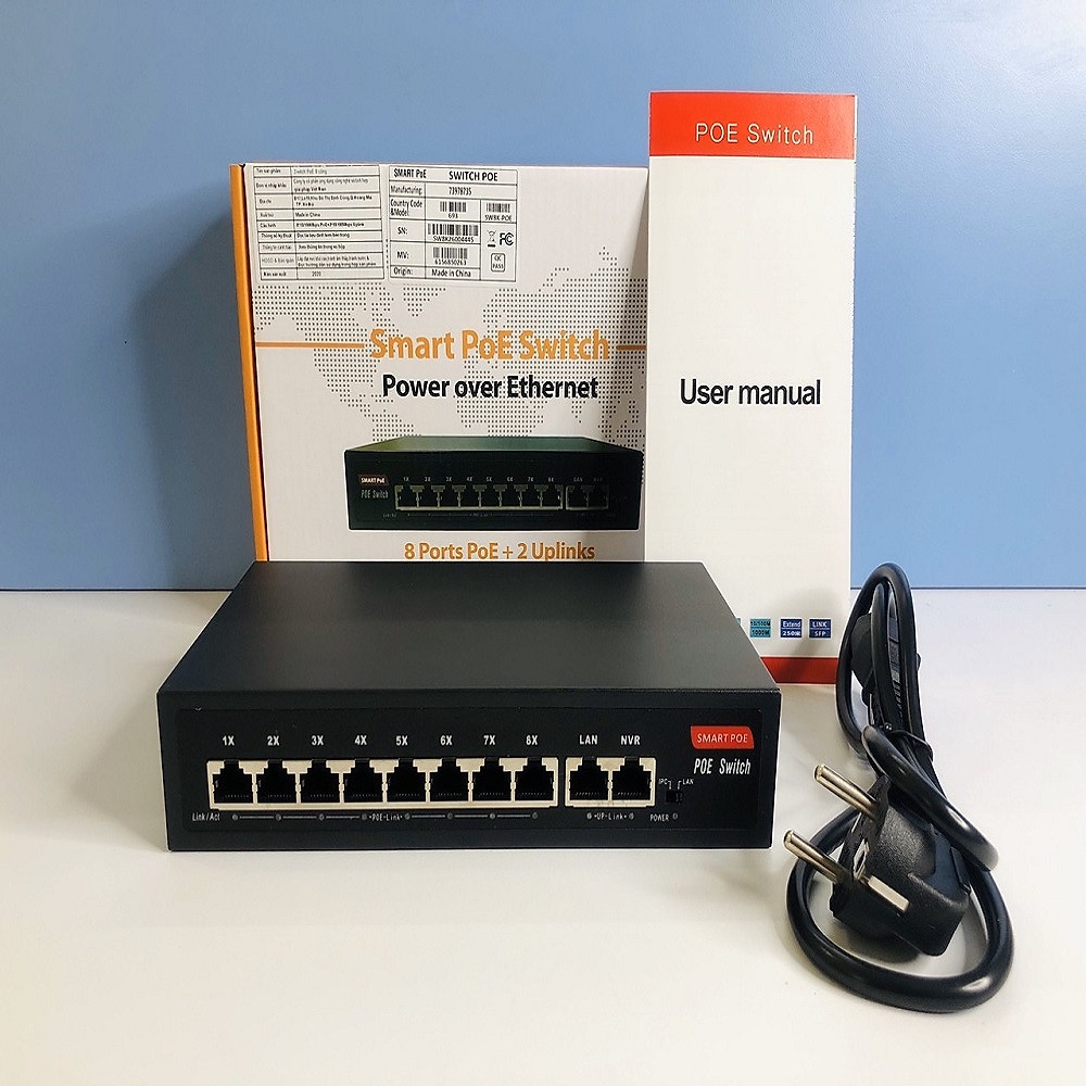 Bộ Switch Poe 8 cổng Smart Switch SW8K-POE