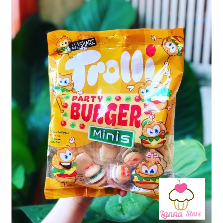 Kẹo dẻo hamburger Trolli mini burger - Mỹ 🇺🇸.