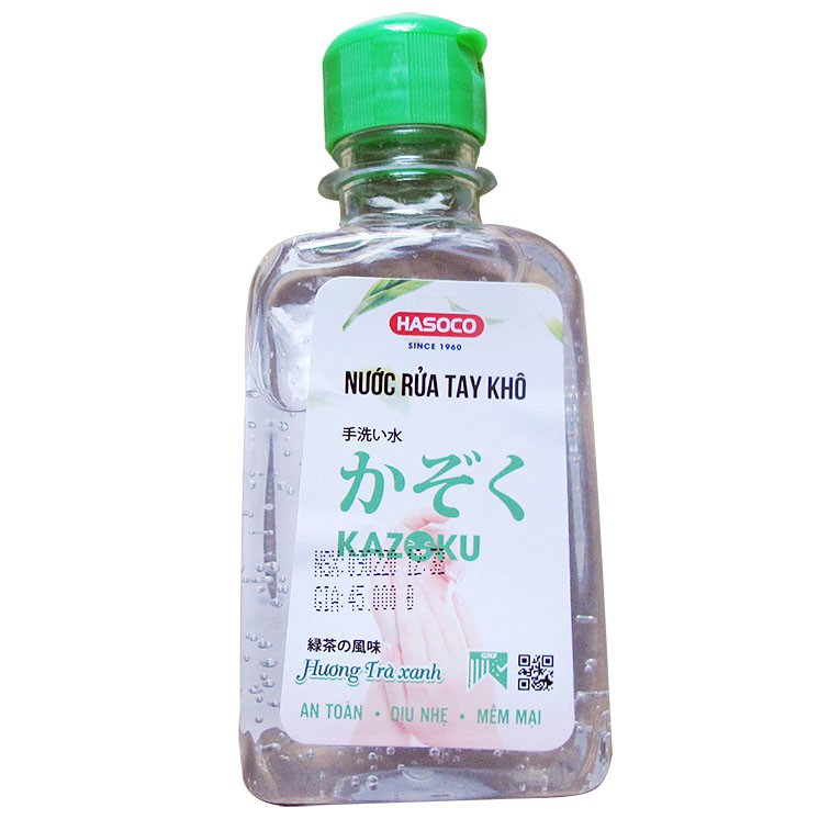 Nước rửa tay khô gel Hasoco Kazoku Hương trà xanh- Công nghệ Nhật Bản - Chai 190ml | BigBuy360 - bigbuy360.vn