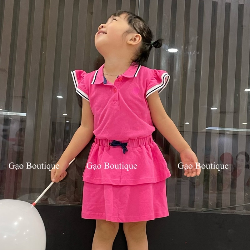 Set áo cánh tiên kèm chân váy Little maven cho bé gái 11-28kg