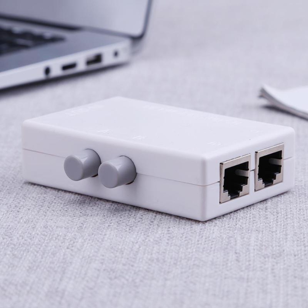 Bộ chuyển mạch Ethernet mạng RJ45 mini 2 cổng AB RJ45 2 ra 1 hoặc 1 ra 2