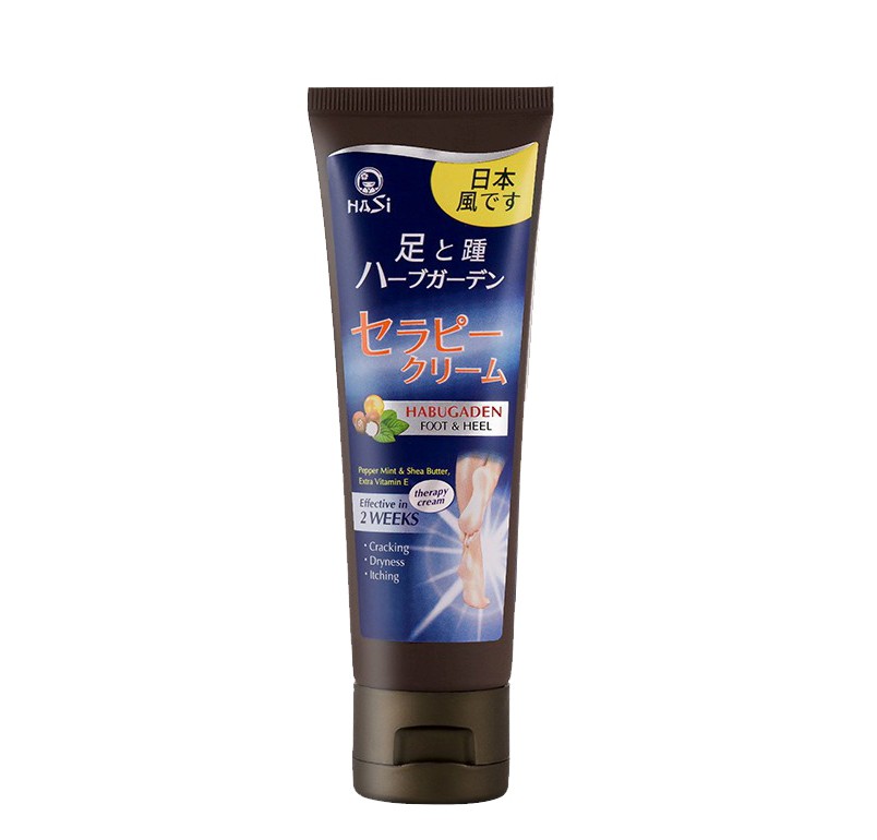 Kem dưỡng gót chân HASI Kokeishi HABUGADEN FOOT &amp; HEEL THERAPY CREAM 80g