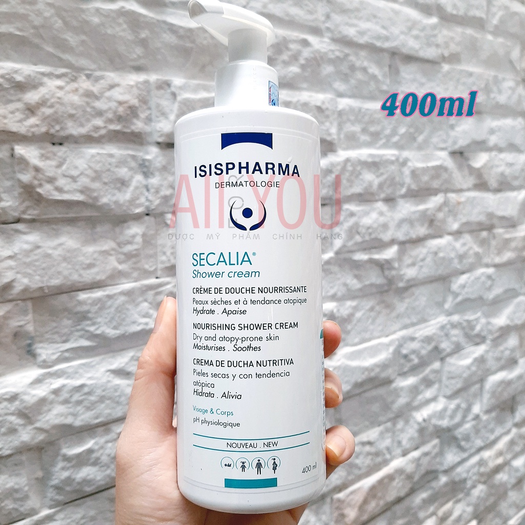 ISIS Pharma Secalia Shower Cream 200mL & 400mL - Sữa Tắm Cho Da Khô, Da Kích Ứng, Chàm.