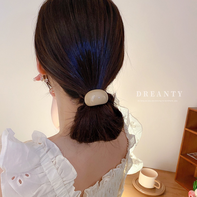 Dây Buộc Tóc Hình Chữ C Đơn Giản Dễ Phối Đồ Dành Cho Nữ