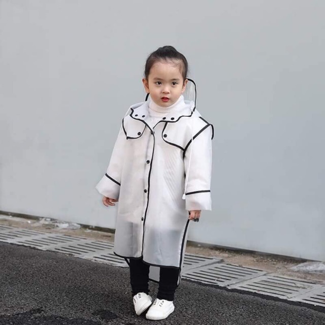 Áo mưa trong suốt cho bé