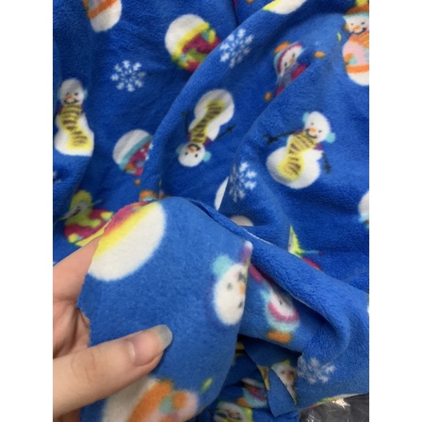Vải nỉ bông hình hai mặt
