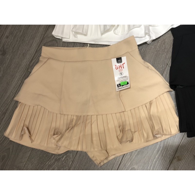 chân váy 2 tầng xếp ly có lót quần | BigBuy360 - bigbuy360.vn