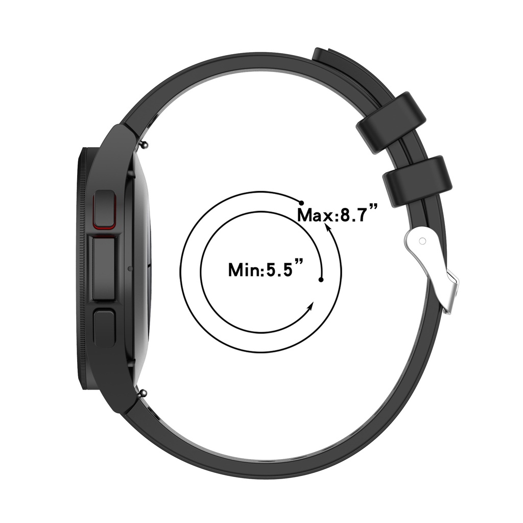 Dây Đeo Thay Thế Chất Liệu Silicon Màu Trơn Cho Samsung Galaxy Watch 5 5Pro