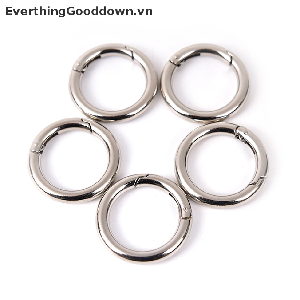 Everthinggooddown Set 5 Móc Treo Đồ Tròn Bằng Kim Loại 35mm