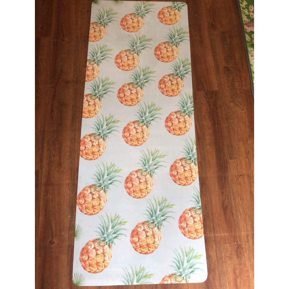 Thảm yoga Mikie Mat Microfiber in hình, thấm hút mồ hôi KB15