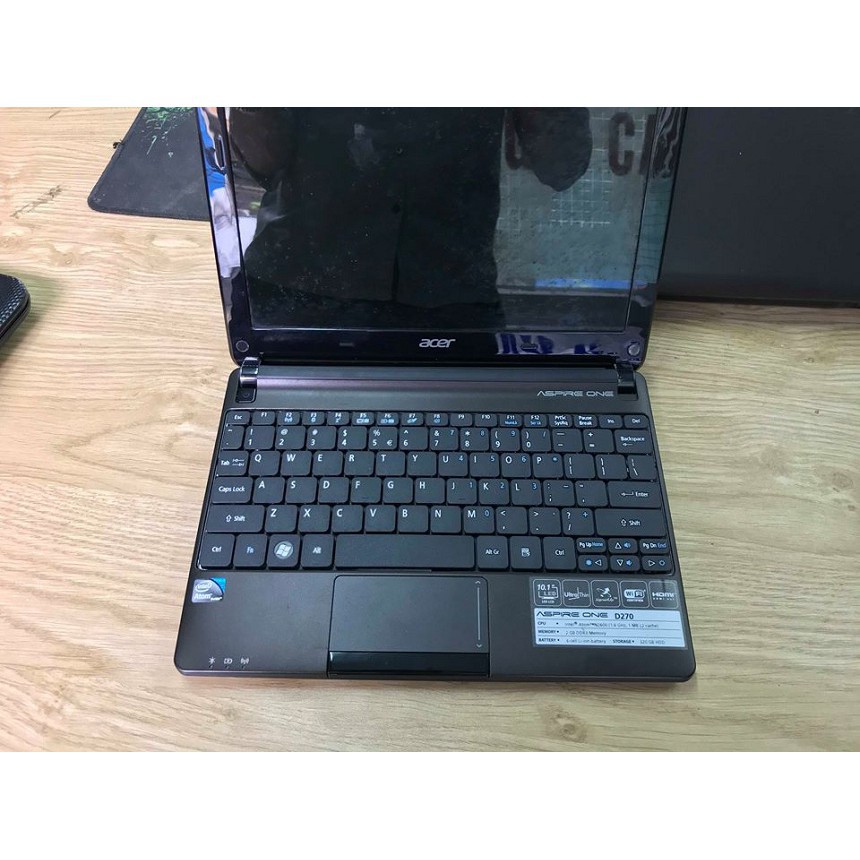 Laptop mini 10inch gọn nhẹ Acer one Ram 2Gb văn phòng , học tập , trình triếu ok -Tặng PK