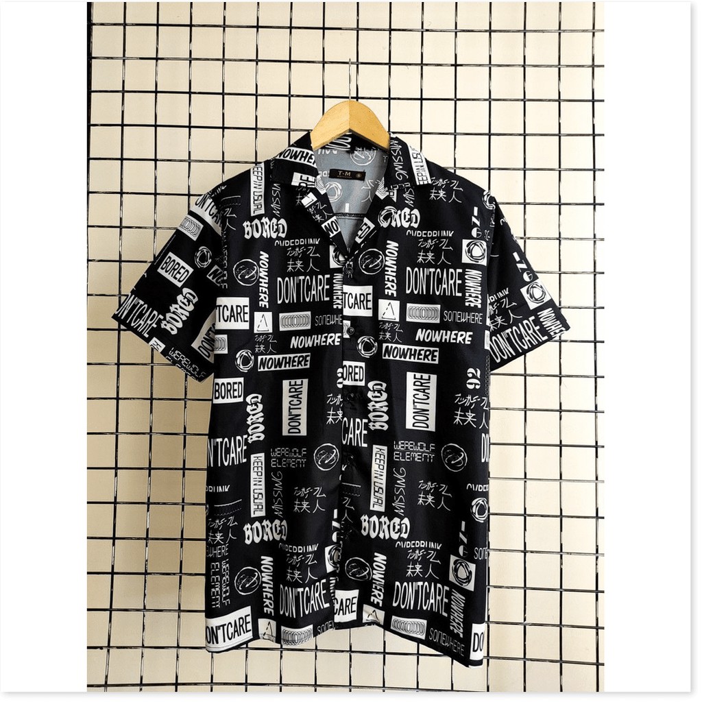 Áo Sơ Mi Nam Họa Tiết vải kate mát mịn HP