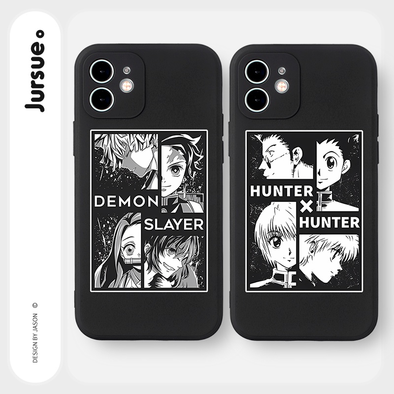 Ốp lưng JURSUE mềm chống bẩn hoạt hình dễ thương đẹp Cho iPhone 14 13 12 11 Pro Max SE 2020 X XR XS 8 7 ip 6S 6 Plus Y2396