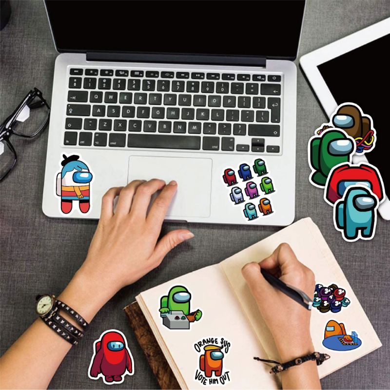 Set 100 sticker chủ đề Among Us chống nước 031
