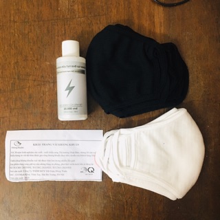 [GÂY QUỸ] Combo khẩu trang kháng khuẩn Vinatex tặng nước rửa tay