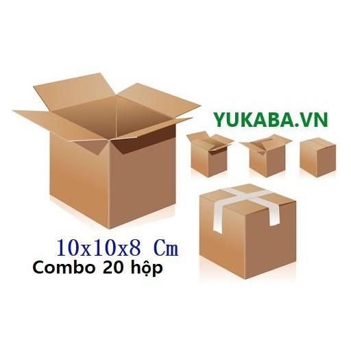 HL - Combo 20 hộp thùng carton 10x10x8