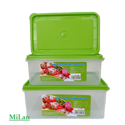 HỘp Nhựa Lớn Loại Dày 4700ml Đựng Thực Phẩm Không BPA