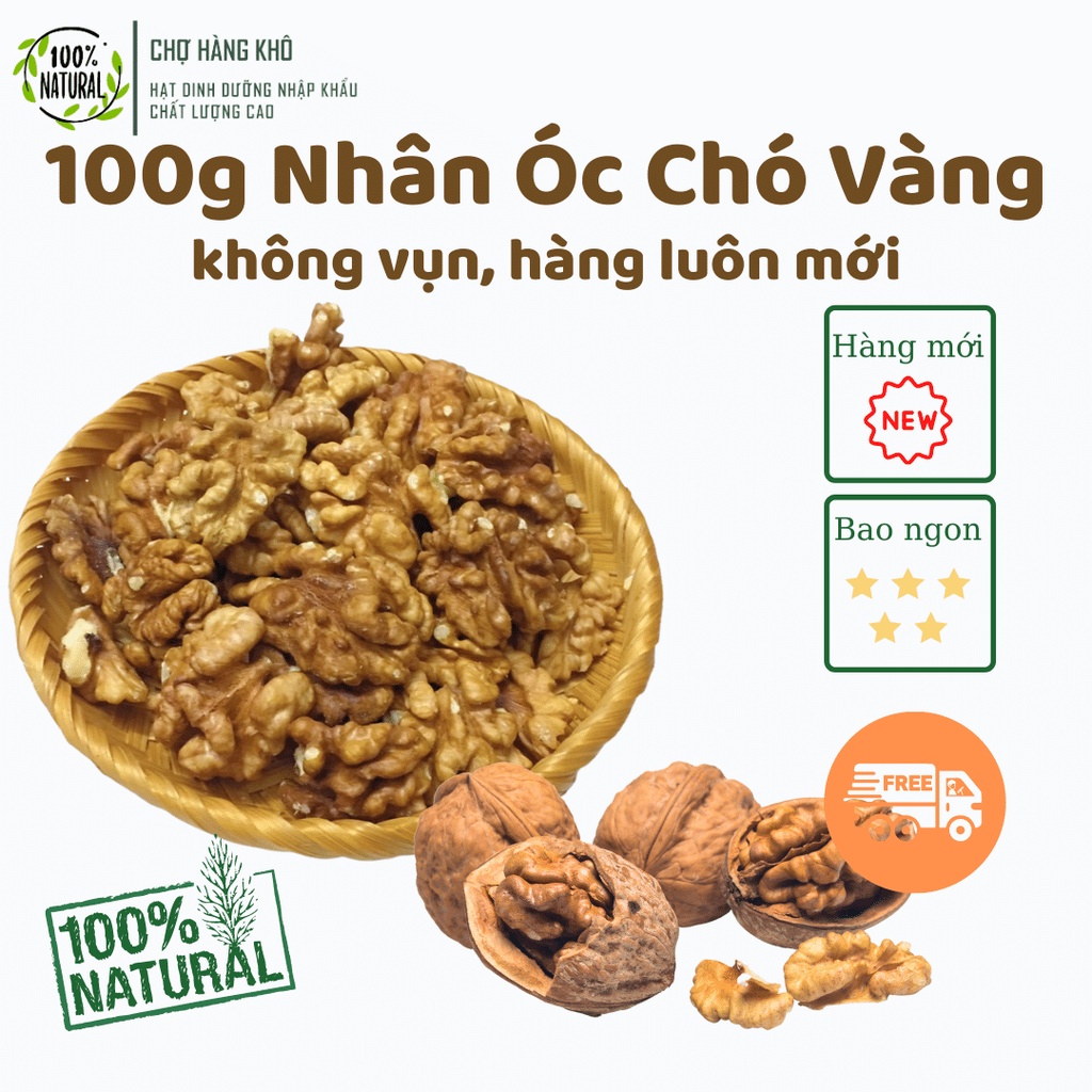 100g Nhân Óc Chó Vàng Nhập Khẩu Mỹ