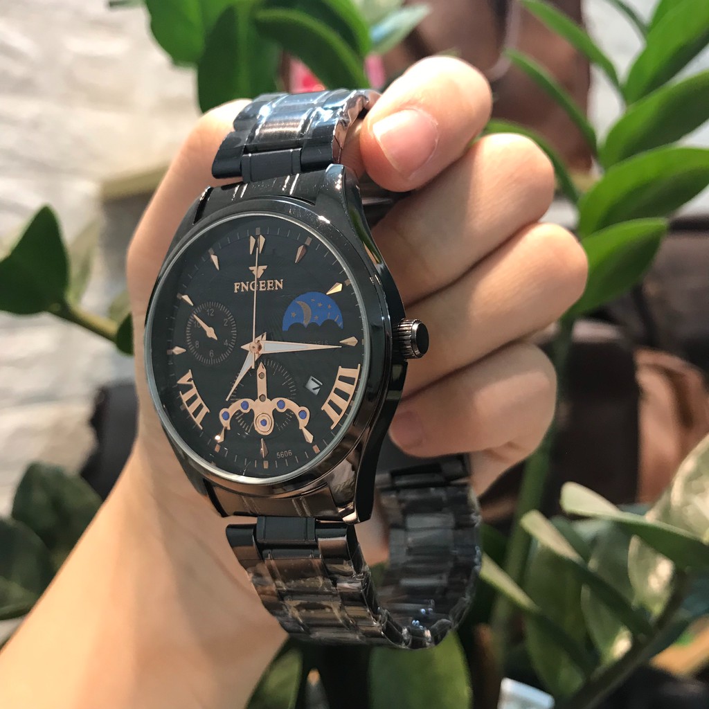 Đồng Hồ Nam FNGEEN Dây Thép Không Gỉ, Mặt Kính Tráng Sapphire Chống Xước, Chống nước, Chịu và Đập Cực Tốt | BigBuy360 - bigbuy360.vn