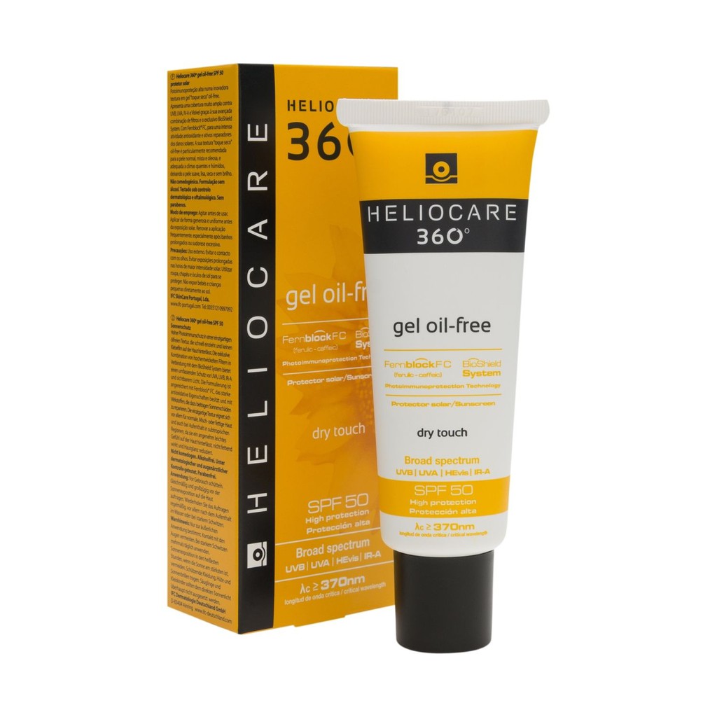 Gel chống nắng dành cho da nhờn, da hỗn hợp Heliocare 360 Gel Oil free SPF 50 50ml