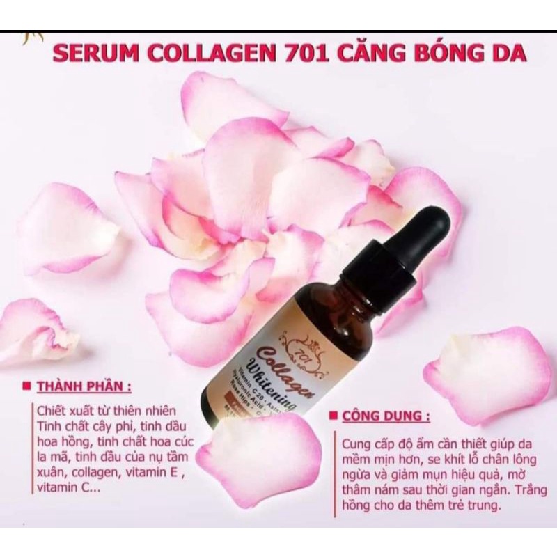 Serum dưỡng trắng da Collagen Whitening Facial Serum 701