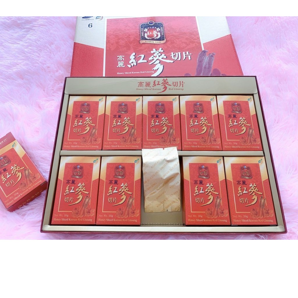 [CHÍNH HÃNG] SÂM HÀN QUỐC THÁI LÁT TẨM MẬT ONG SAMBOK 200G