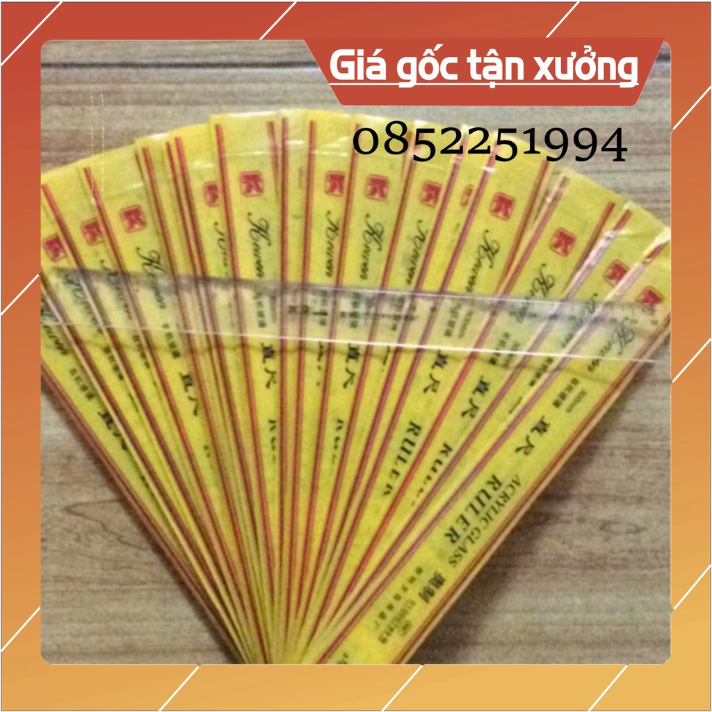 Thước kẻ nhựa trong suốt 20cm - 30cm (Giá tốt nhất ) (Giá tốt nhất )