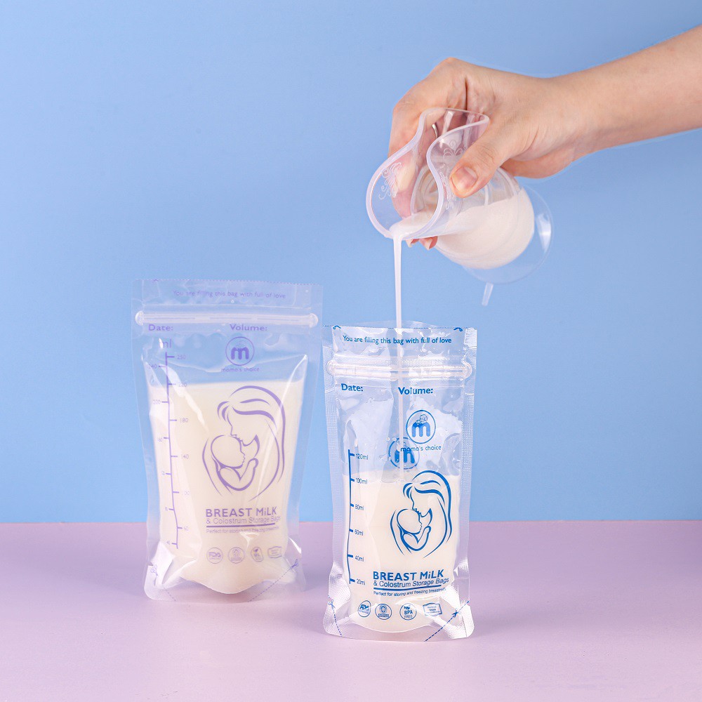 Hộp 30 túi trư sữa, túi đựng sữa mẹ MAMA'S CHOICE 120ML 100% không BPA và DEHP