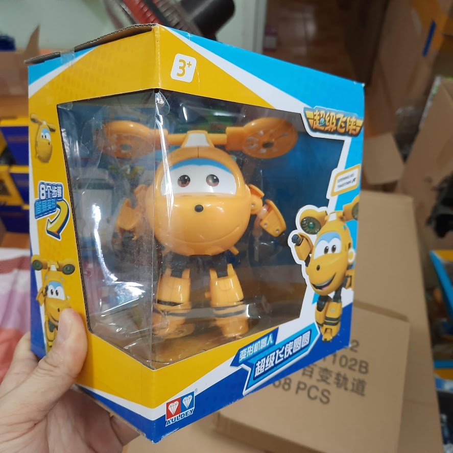 Mô hình Super wings Robot biến hình máy bay cỡ lớn nhân vật NEO bằng nhựa đồ chơi trẻ em