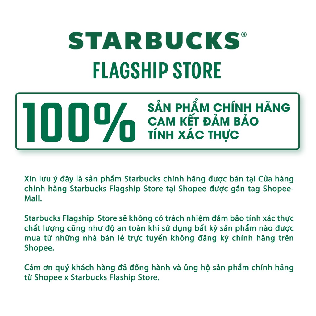 [Mã LIFECPMALL giảm 12% đơn 250K] Bình Starbucks 13Oz (384ml) Stainless Steel Farm To Cup