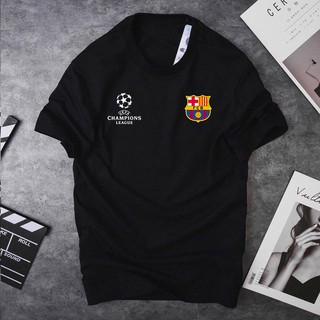Áo thun cộc tay nam nữ clb barca - hàng thun coton