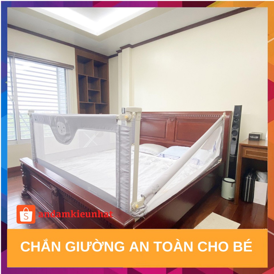 Thanh chắn giường cao cấp dạng trượt 9BABYUMOO