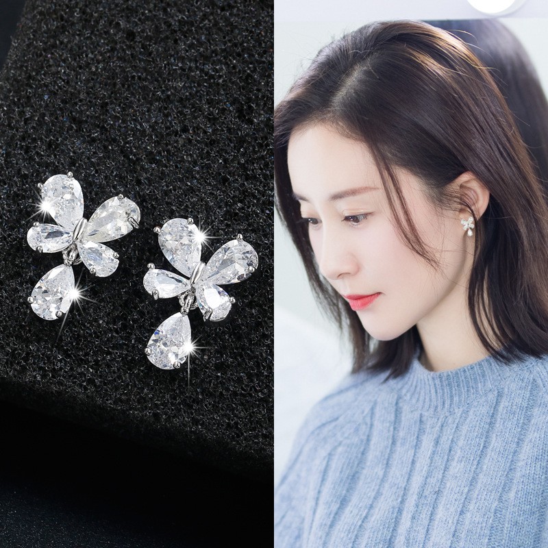 Bông tai bướm cao cấp phụ kiện trang sức dành cho nữ - kỳ lân