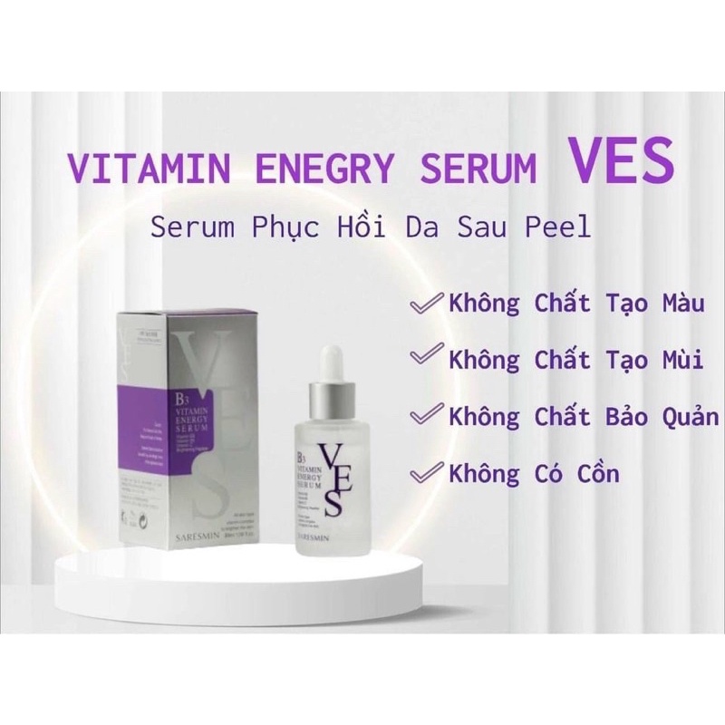 SERUM VES 3B HÀN QUỐC DƯỠNG TRẮNG DA , PHỤC HỒI SAU PEEL