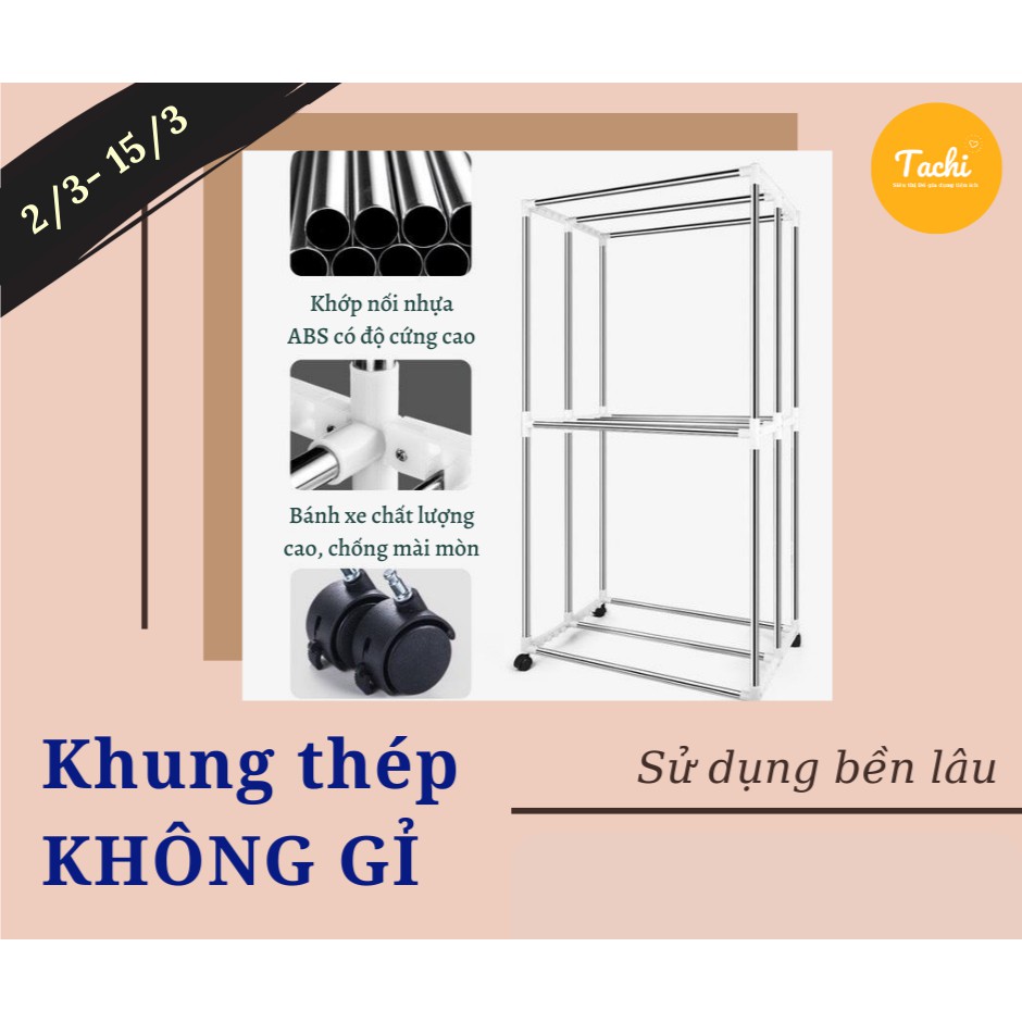 [HÀNG CHÍNH HÃNG - BH 12 THÁNG] Tủ sấy quần áo gấp gọn Tinme, công suất 2000W siêu lớn, 3 chế độ sấy