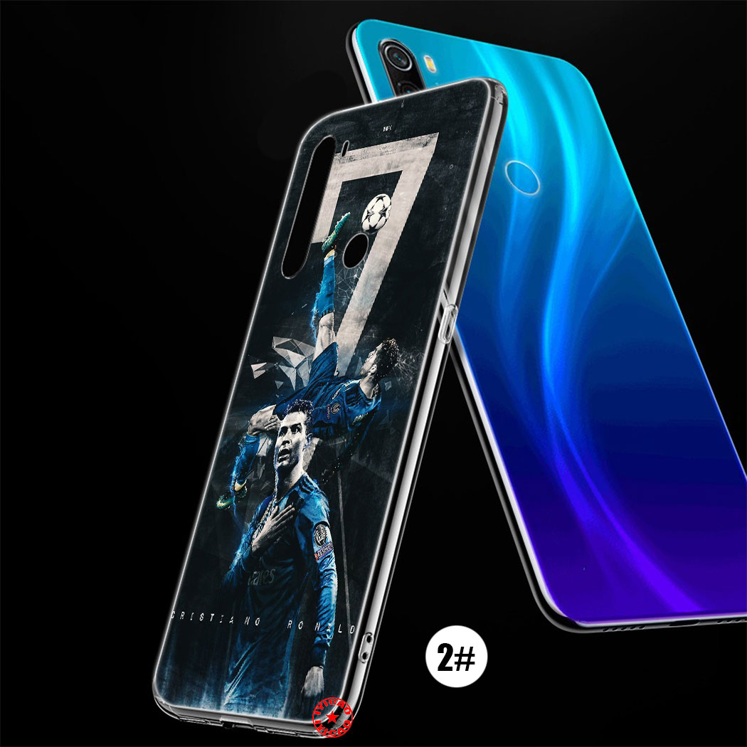 Ốp Điện Thoại Trong Suốt Họa Tiết Cristiano Ronaldo Cv37 Cho Xiaomi Redmi Note 9 9s 8 7 Pro