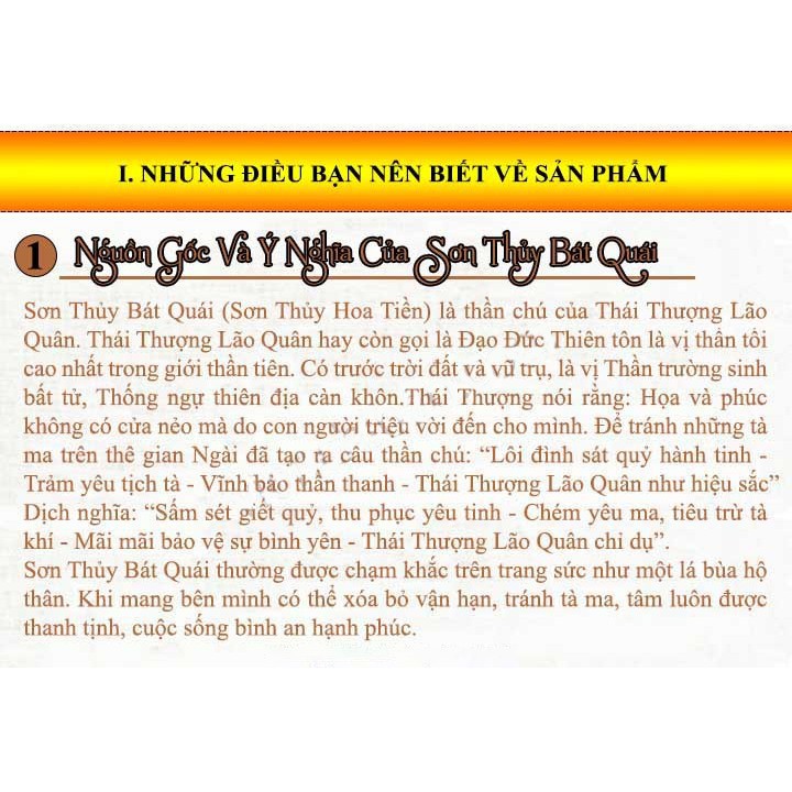 Mặt dây chuyền bạc nam Thần Chú Sơn Quỷ Bát Quái Hộ Thân chất liệu bạc Thái 925 Viễn Chí Bảo M100496