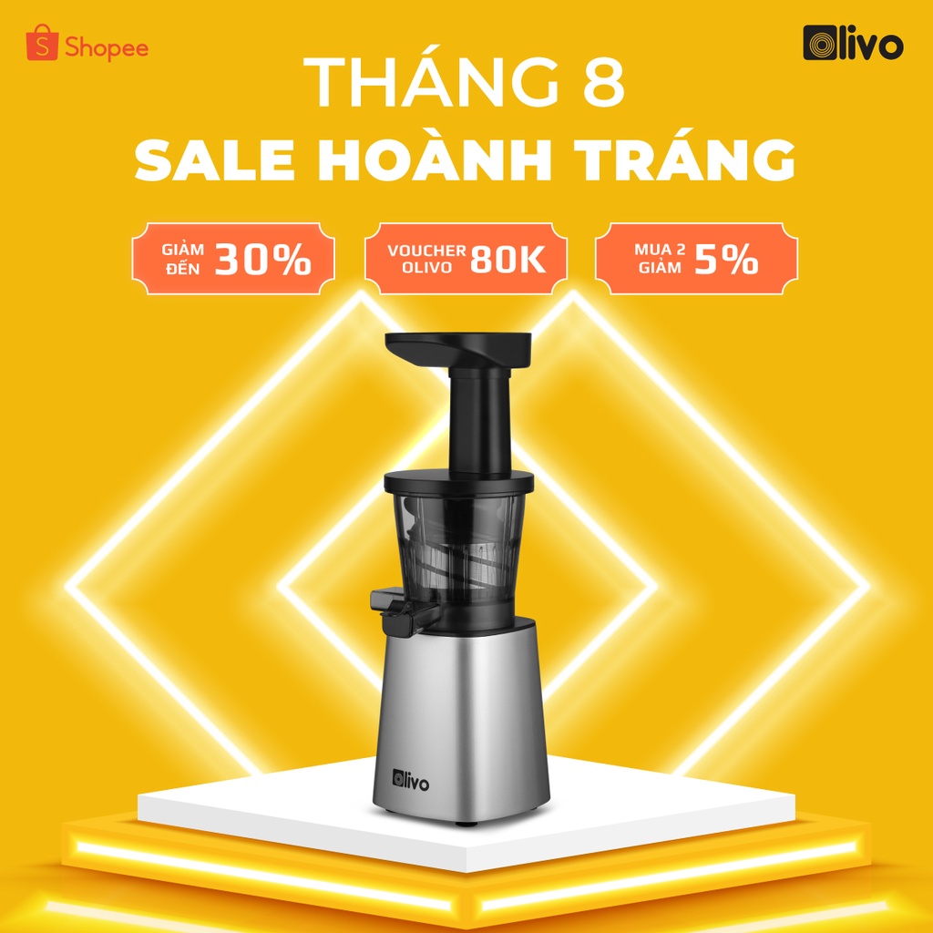 Máy Ép Trái Cây, Làm Kem Không Lo Kẹt Máy, Ép Nhanh Kiệt Bã 97%