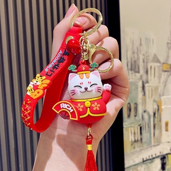 Móc Khóa Hình Mèo Nafu Xinh Xắn