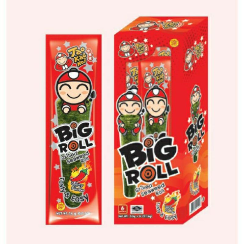 Snack rong biển taokaenoi Big Roll vị truyền thống 3 6g