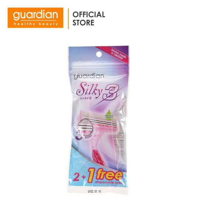 Gói 3 Cây Dao Cạo Body Nữ 3 Lưỡi Guardian Silky